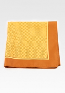Foulard decorativo motivo scala rame-arancio