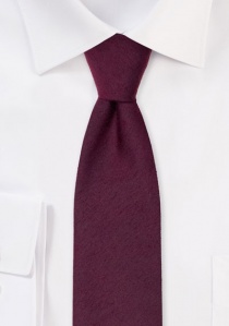 Cravatta monocromatica struttura screziata rosso