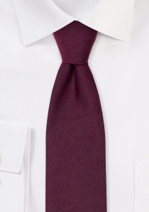 Cravatta monocromatica struttura screziata rosso