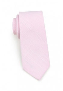 Cravatta in cotone maculato rosé