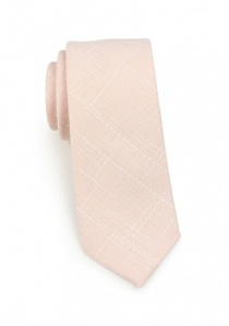 Cravatta in cotone speckled salmon