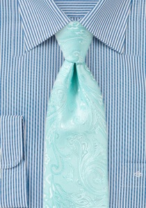 Cravatta da uomo con motivo Paisley menta