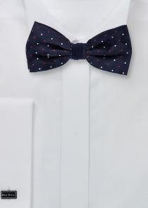 Papillon da uomo Elegante design a pois navy