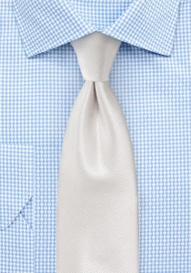 Cravatta aziendale struttura uni crema