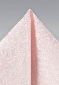 Quadretto da taschino con motivo paisley rosa