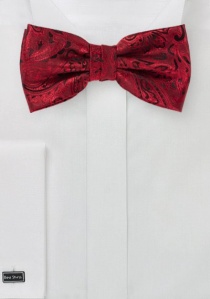 Papillon da uomo Dynamic Paisley Motif Rosso