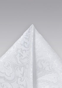 Sciarpa decorativa Motivo floreale bianco neve