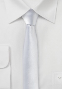 Cravatta extra stretta a forma di perla bianca