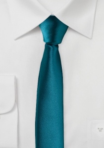 Cravatta extra stretta blu verde