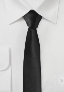 Cravatta Extra Slim Nero Asfalto