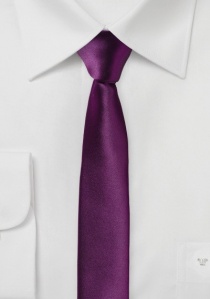 Cravatta extra stretta viola
