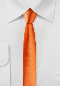 Cravatta uomo extra slim arancione