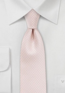 Cravatta stretta macchiata di rosé