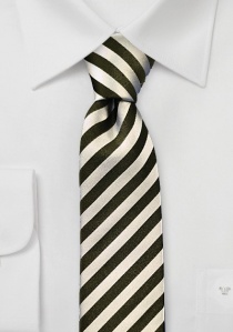 Cravatta sottile Chamonix crema
