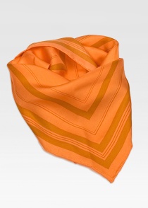 Sciarpa da donna con bordo arancione