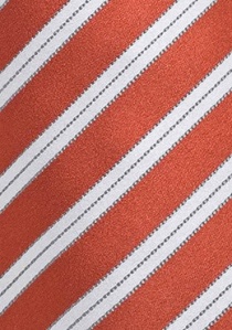 Cravatta terracotta righe