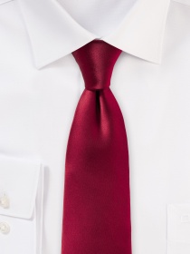 Cravatta di seta elegante rosso bordeaux