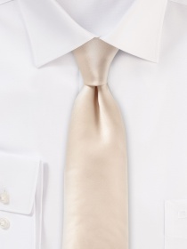 Cravatta in seta avorio raffinato