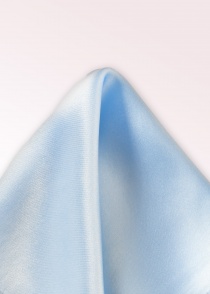 Pochette da taschino in seta monocromatica blu