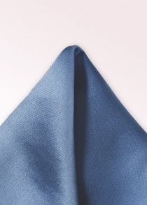 Quadro da taschino in seta a tinta unita blu
