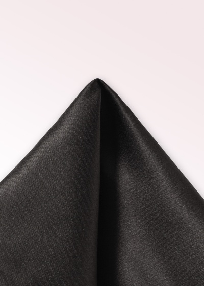 Einstecktuch Seide monochrom schwarz Einstecktuch Seide monochrom schwarz