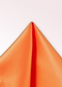 Quadro da taschino in seta a tinta unita arancione