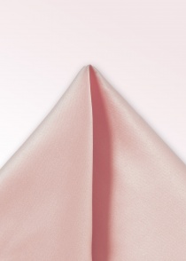 Quadretto da taschino in seta a tinta unita rosa