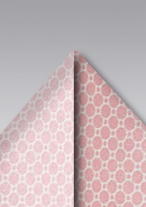 Sciarpa decorativa a struttura alveolare rosa
