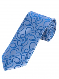 Splendida cravatta business con design a onda blu