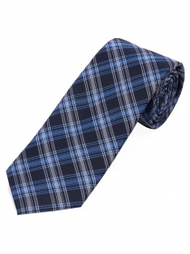XXL Cravatta da uomo con motivo Glencheck blu