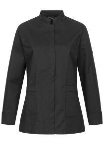 Schwarze chefmade Damen-Kochjacke