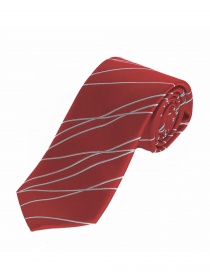 Cravatta extra slim da uomo con design a onda