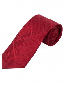 Business Tie Slim Structure Pattern Rosso Rosso