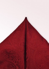 Sciarpa decorativa motivo paisley rosso