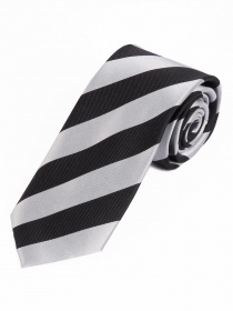 Cravatta business a righe Ink Black Pearl White