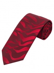 Cravatta da uomo con motivo a onda rosso