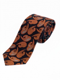 Cravatta da uomo con motivo paisley blu