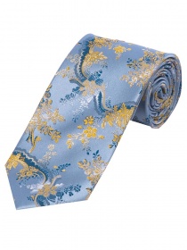 Cravatta con motivo a viticcio blu cielo