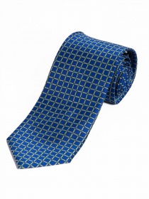 Cravatta da uomo con finitura a rete blu reale