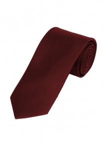 Cravatta in raso di seta a tinta unita rosso vino