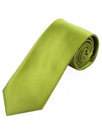 Cravatta in raso di seta tinta unita verde chiaro