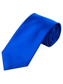 Cravatta in raso di seta tinta unita blu reale