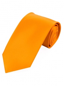 Cravatta in raso di seta Monocromo Arancione