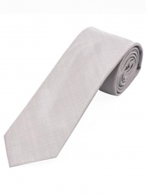 Cravatta da uomo in raso, seta, argento