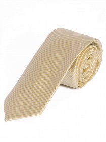 Cravatta business a strisce sottili bianco neve