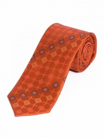 Cravatta d'affari Ornamenti quadrati arancioni