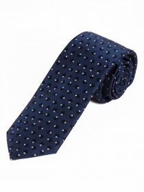 Cravatta a pois blu navy