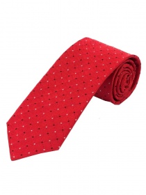 Cravatta stretta a pois rossi