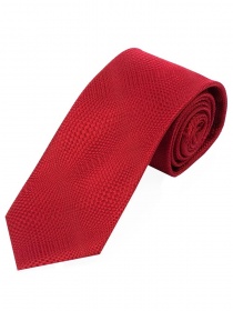 Cravatta Slim Uomo Rosso Struttura Decor