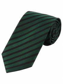 Cravatta business a righe strette Precious Green